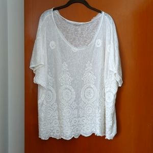 Embroidery/sequin top